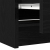 Szafka RTV Czarna 60x35x54 cm Drewno klejone