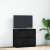 Szafka RTV Czarna 60x35x54 cm Drewno klejone