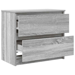 Szafka RTV Szara Sonoma 60x35x54 cm Drewno klejone