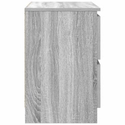 Szafka RTV Szara Sonoma 60x35x54 cm Drewno klejone