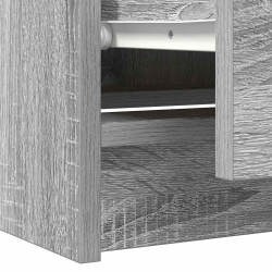 Szafka RTV Szara Sonoma 60x35x54 cm Drewno klejone