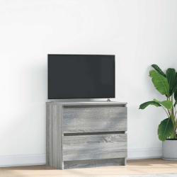 Szafka RTV Szara Sonoma 60x35x54 cm Drewno klejone