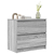 Szafka RTV Szara Sonoma 60x35x54 cm Drewno klejone