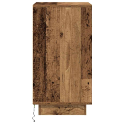 Szafka nocna z oświetleniem LED Stare drewno 38x34x65 cm