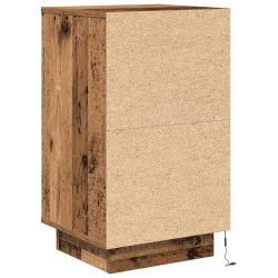 Szafka nocna z oświetleniem LED Stare drewno 38x34x65 cm