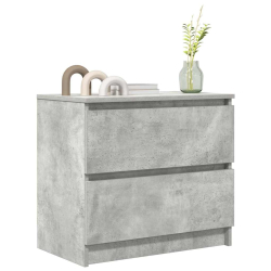 Szafka RTV Beton Szary 60x35x54 cm Drewno klejone