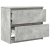 Szafka RTV Beton Szary 60x35x54 cm Drewno klejone