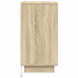 Szafka nocna z oświetleniem LED Dąb Sonoma 38x34x65 cm