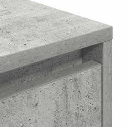 Szafka nocna z oświetleniem LED Betonowa szarość 38x34x65 cm