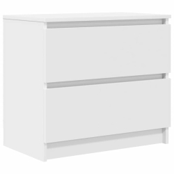 Szafka RTV Biała 60x35x54 cm Drewno klejone