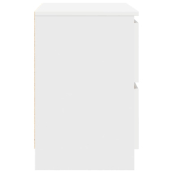 Szafka RTV Biała 60x35x54 cm Drewno klejone