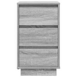 Szafka nocna z oświetleniem LED Szary Sonoma 38x34x65 cm