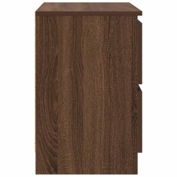 Szafka RTV Brązowy Dąb 60x35x54 cm Drewno klejone
