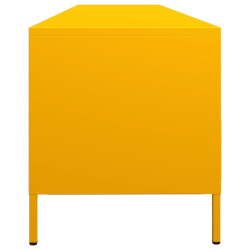 Szafka RTV, żółta, 202x39x43,5 cm, stal walcowana na zimno