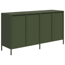 Szafka, oliwkowa, 135x39x73,5 cm, stal walcowana na zimno