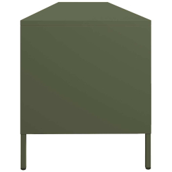 Szafka RTV, oliwkowa, 202x39x43,5 cm, stal walcowana na zimno