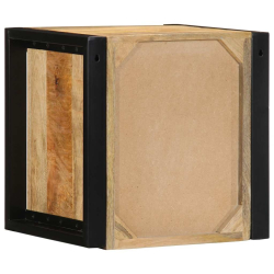 Szafki nocne 2 szt. 40x35x40 cm Drewno lite surowe Mango
