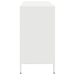 Szafka, biała, 135x39x73,5 cm, stal walcowana na zimno