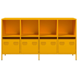 Szafka, musztardowa, 135x39x73,5 cm, stal walcowana na zimno