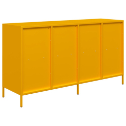 Szafka, musztardowa, 135x39x73,5 cm, stal walcowana na zimno