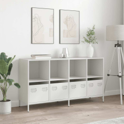 Szafka, biała, 135x39x73,5cm, stal walcowana na zimno
