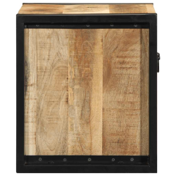 Szafka nocna 40x35x40 cm lite drewno surowe mango