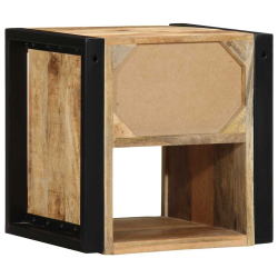 Szafki nocne 2 szt. 40x35x40 cm Drewno lite surowe Mango