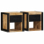Szafki nocne 2 szt. 40x35x40 cm Drewno lite surowe Mango