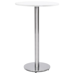 Noga do stolika bistro, srebrna, Ø45x107 cm, stal nierdzewna