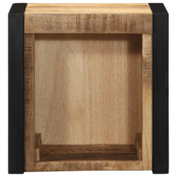 Szafki nocne 2 szt. 40x35x40 cm Drewno lite surowe Mango