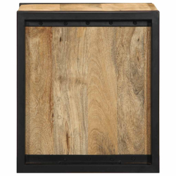 Szafki nocne 2 szt. 40x35x40 cm Drewno lite surowe Mango