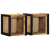 Szafki nocne 2 szt. 40x35x40 cm Drewno lite surowe Mango