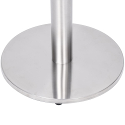 Noga stołu bistro srebrna Ø45x72 cm stal nierdzewna