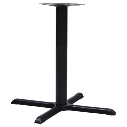 Noga stołu bistro czarna 76x76x72 cm żeliwo