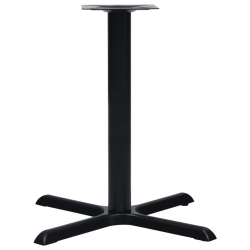 Noga stołu bistro czarna 76x76x72 cm żeliwo