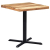 Noga stołu bistro czarna 76x76x72 cm żeliwo