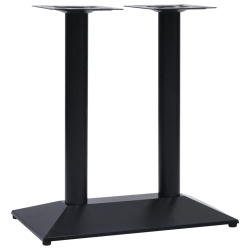 Noga stołu bistro czarna 70x40x72 cm żeliwo