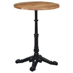 Noga stołu bistro czarna 52x52x72 cm żeliwo