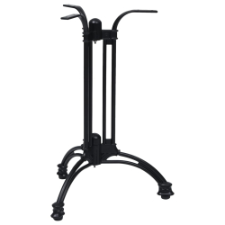 Noga stołu bistro czarna Ø60x72 cm odlew aluminiowy