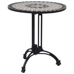 Noga stołu bistro czarna Ø60x72 cm odlew aluminiowy