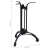 Noga stołu bistro czarna Ø60x72 cm odlew aluminiowy