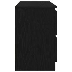 Szafka pod TV Czarna 100x35x54 cm Drewno klejone