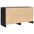 Szafka pod TV Czarna 100x35x54 cm Drewno klejone