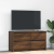 Szafka RTV Brązowy Dąb 100x35x54 cm Drewno klejone