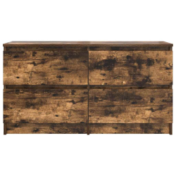 Szafka RTV Dąb wędzony 100x35x54 cm Drewno klejone