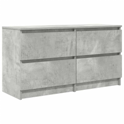 Szafka RTV Beton Szary 100x35x54 cm Drewno klejone