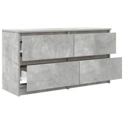 Szafka RTV Beton Szary 100x35x54 cm Drewno klejone