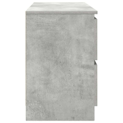 Szafka RTV Beton Szary 100x35x54 cm Drewno klejone