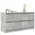 Szafka RTV Beton Szary 100x35x54 cm Drewno klejone