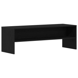 Szafka RTV Czarny Dąb 120x40x40 cm Drewno klejone